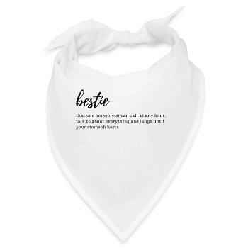 bestie - Bandana - Weiß - Vorne