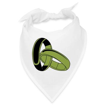 ringe - Bandana - Weiß - Vorne