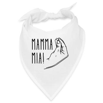 Mamma mia - Bandana - Weiß - Vorne