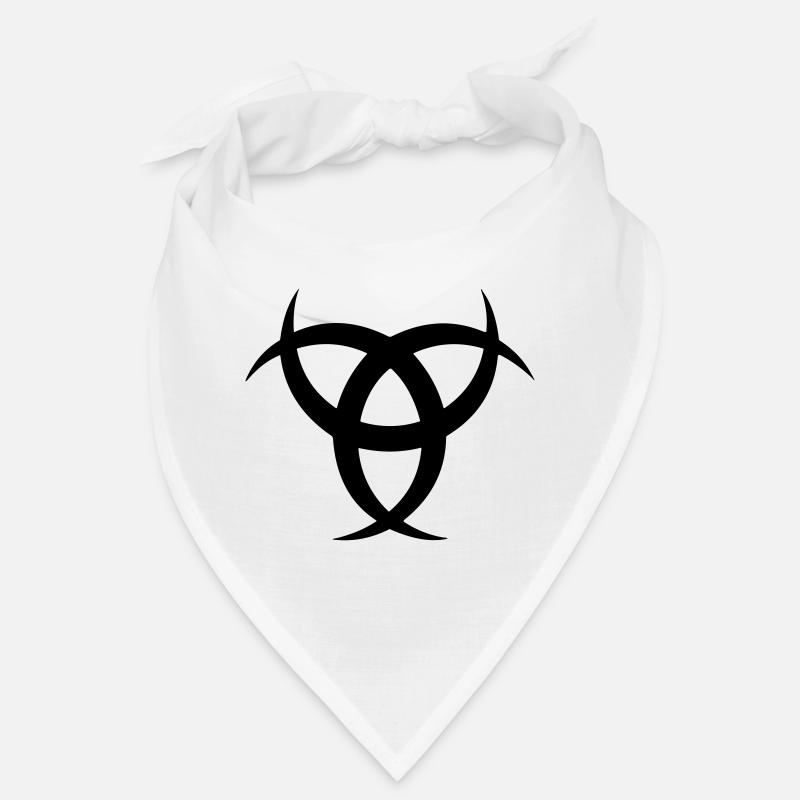 Symbole des cornes d’Odins - Bandana - blanc