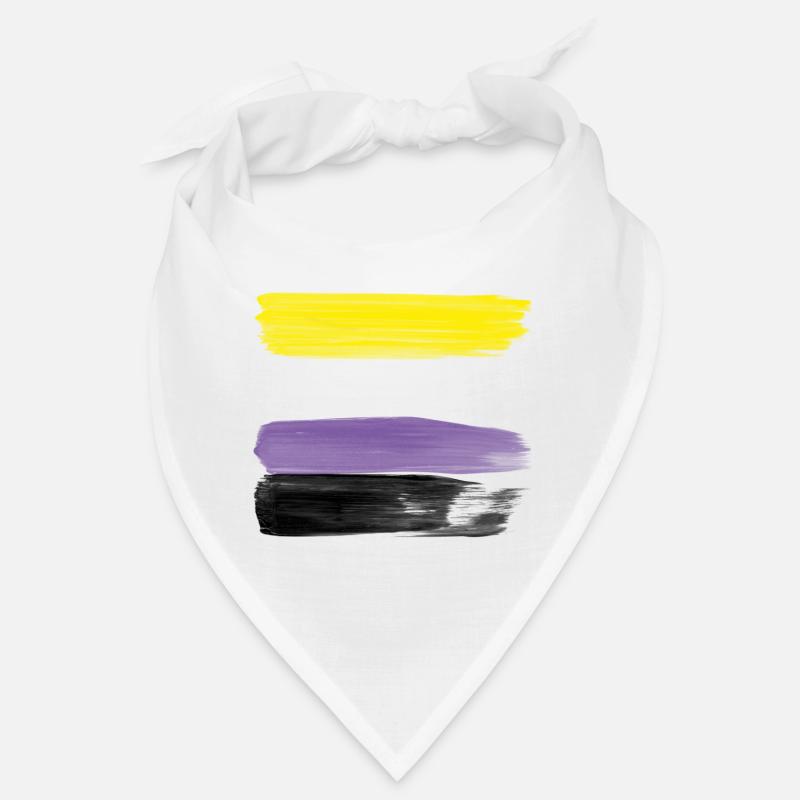 Non-Binary Pride Strokes Bandana