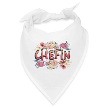 Chefin - Bandana - Weiß - Vorne