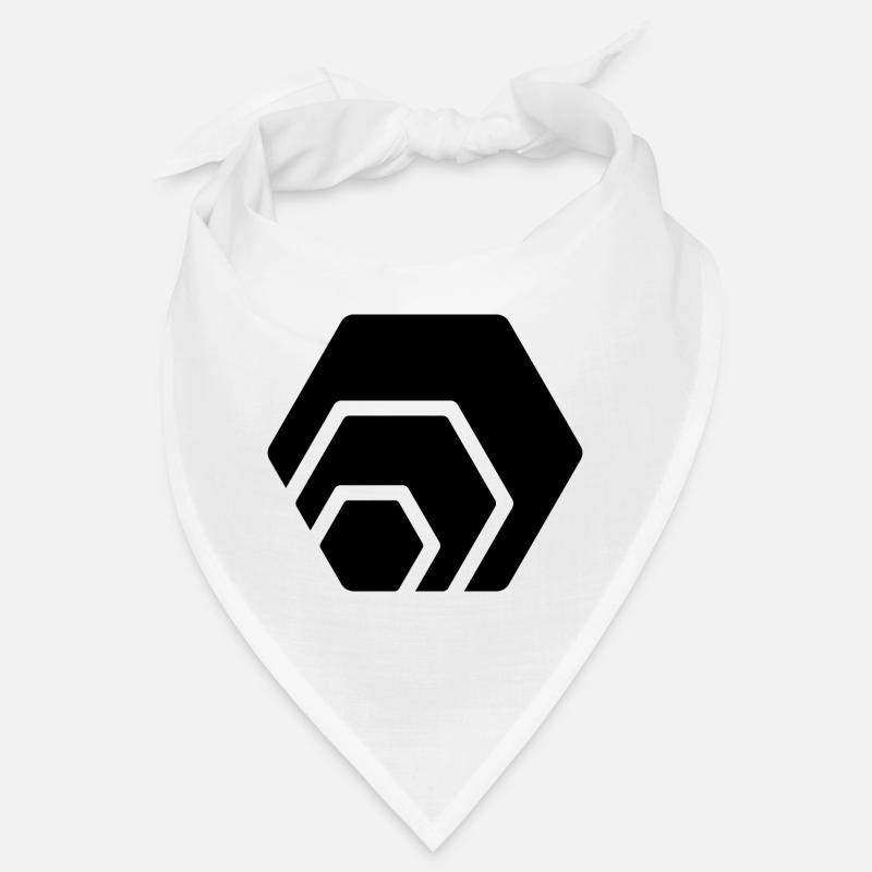 Hex Token Cryptowährung Coin schwarzes logo Bandana