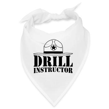 Sheriff Drill Instructor - Bandana - Weiß - Vorne