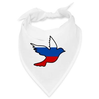 Russland - Bandana - Weiß - Vorne