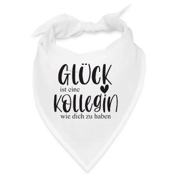 Kollegin Geschenk Arbeitskollegin Abschied - Bandana - Weiß - Vorne