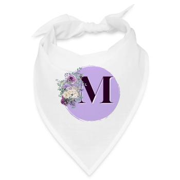Brief M Blumenkranz - Bandana - Weiß - Vorne