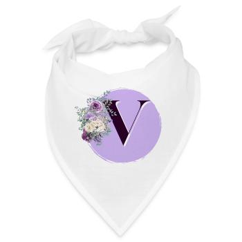 Brief V Blumenkranz - Bandana - Weiß - Vorne