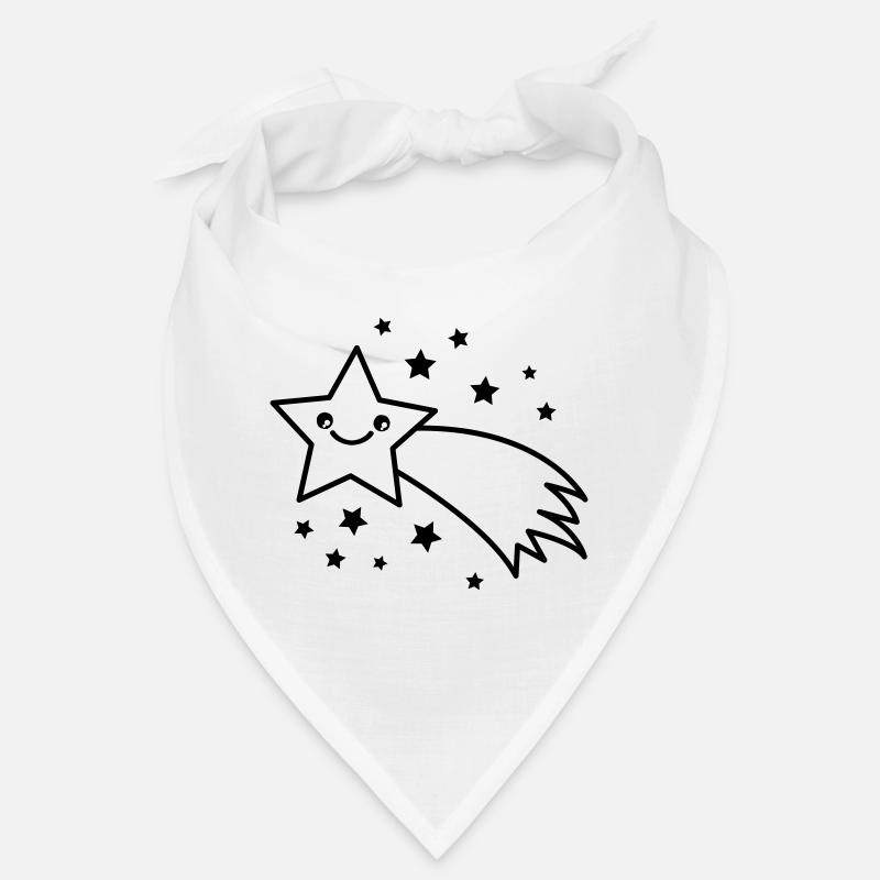 Sternschnuppe - Bandana - Weiß