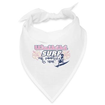 Surfen Sie im Paradies - Bandana - Weiß - Vorne