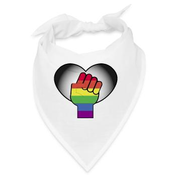 Pride-Monat - Bandana - Weiß - Vorne