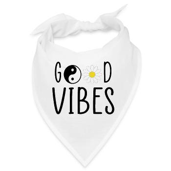 gute Stimmung - Bandana - Weiß - Vorne