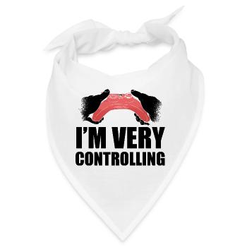 I'm Very Controlling Video Game Player Gamer Gamin - Bandana - Weiß - Vorne