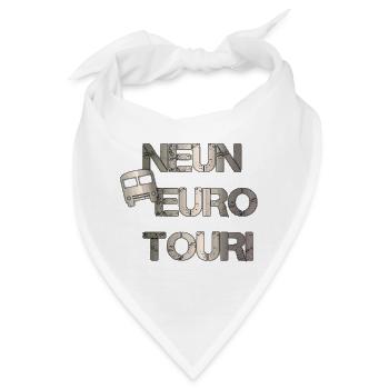 Neun Euro Touri - Bandana - Weiß - Vorne