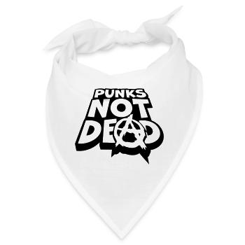 punks not dead Zitat - Bandana - Weiß - Vorne