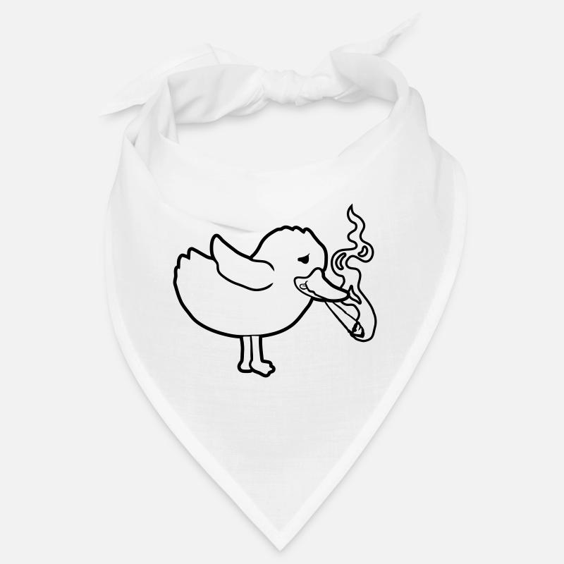 Weed Joint Smoking Chick Bandana