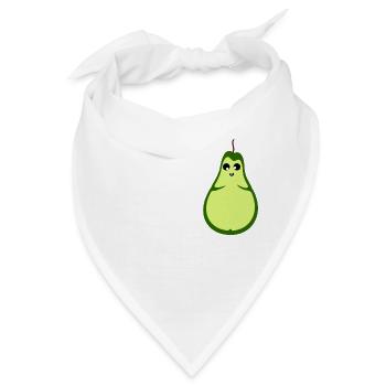 Birne - Bandana - Weiß - Vorne
