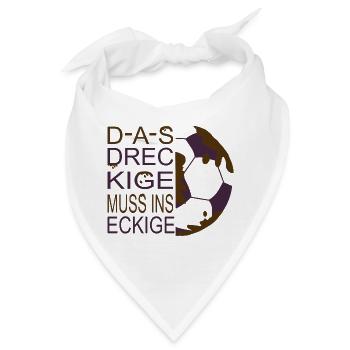 Schlamm Fußball - Bandana - Weiß - Vorne