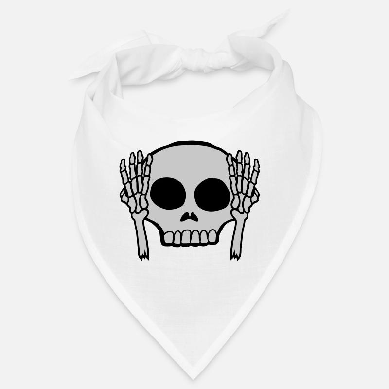Mains devant les oreilles Crâne Bandana