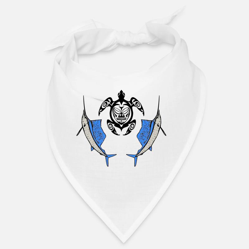 tribal turtle and swordfish Bandana