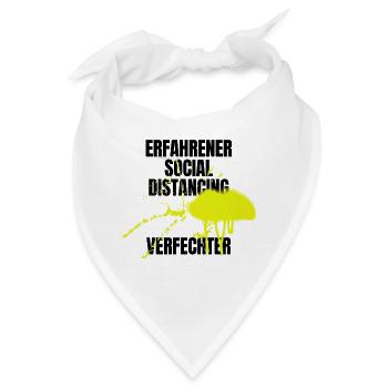 Social Distancing - Bandana - Weiß - Vorne