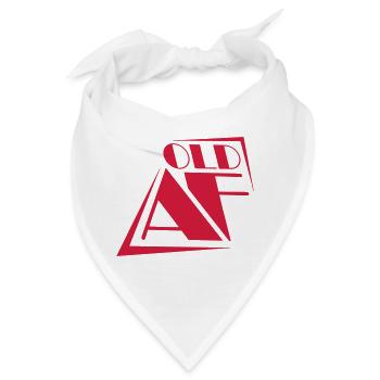 old AF Text Logo - Bandana - Weiß - Vorne