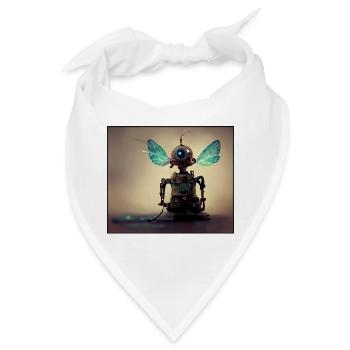 Feenroboter - Bandana - Weiß - Vorne