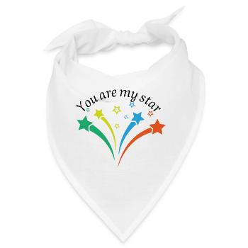 Babysprüche Babykleidung Kinderkleidung - Bandana - Weiß - Vorne