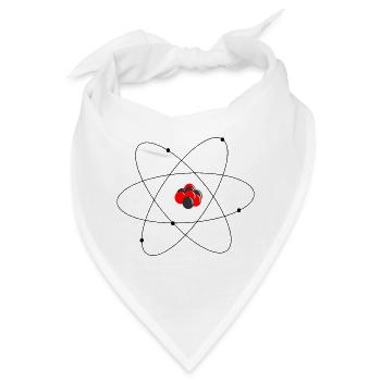 Rutherfords Atommodell - Bandana - Weiß - Vorne
