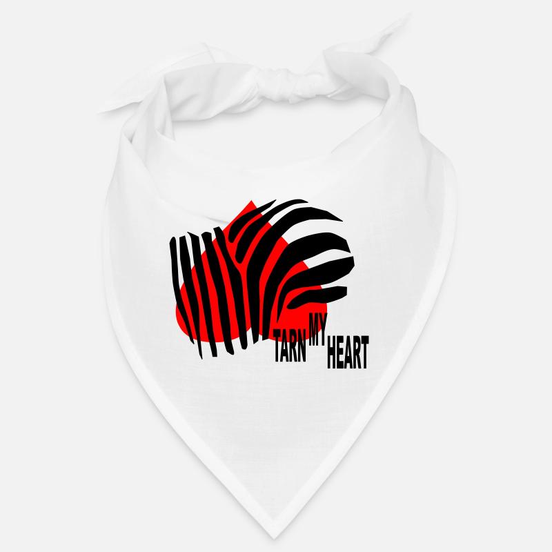 Camouflage my Heart in zebra pattern Bandana