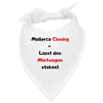 Mallorca Closing - Party Time auf Malle! - Bandana - Weiß - Vorne