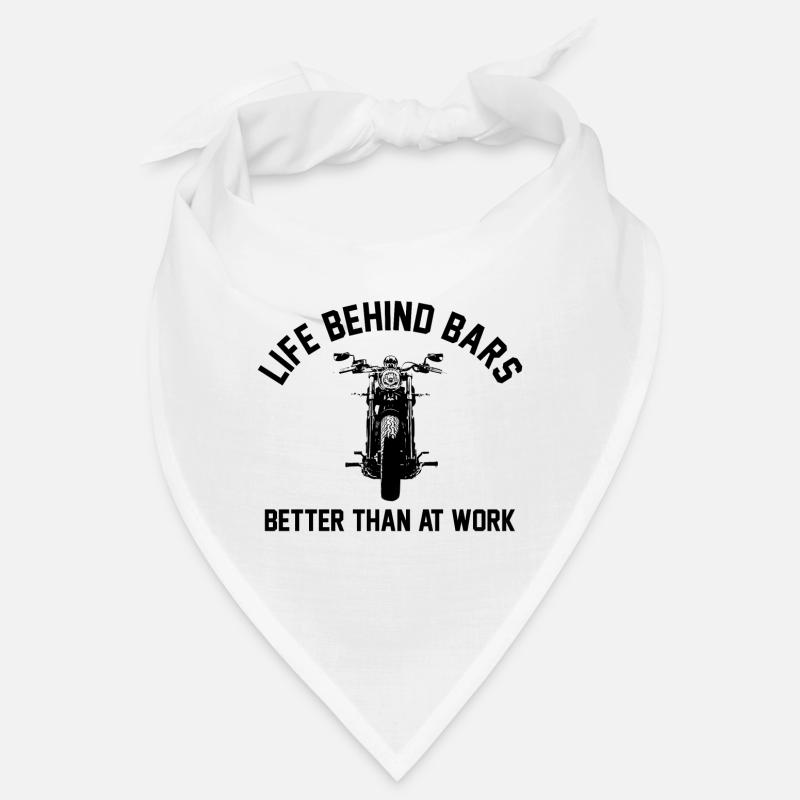 LEBEN HINTER GITTERN BESSER ALS BEI DER ARBEIT MOTORRAD Bandana