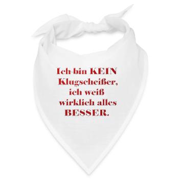 Wissen - Bandana - Weiß - Vorne