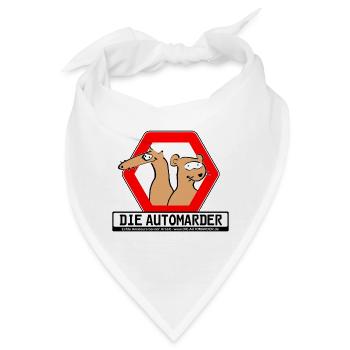 Die Automarder - Bandana - Weiß - Vorne