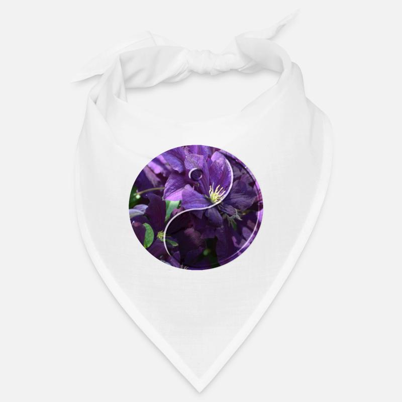 Fleurs yin yang Bandana