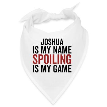 Joshua ist mein Name Verderben ist mein Spiel - Bandana - Weiß - Vorne