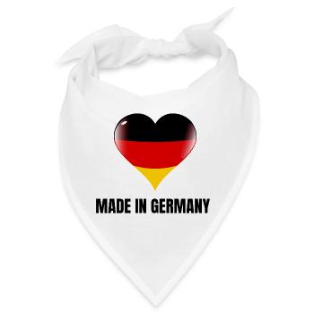 "Made in Germany" - Bandana - Weiß - Vorne