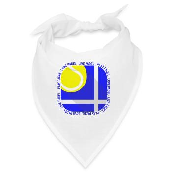 Padel - Geschenk für Padel-Spieler - Bandana - Weiß - Vorne