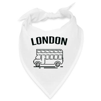 London Bus - Bandana - Weiß - Vorne
