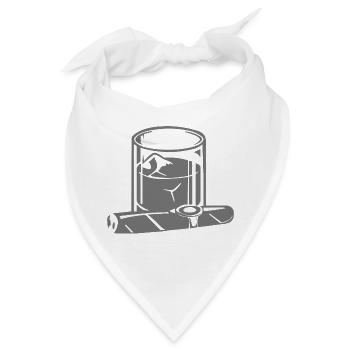 Zigarre - Bandana - Weiß - Vorne