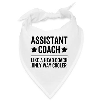 Assistenztrainer wie ein Cheftrainer nur viel cooler - Bandana - Weiß - Vorne