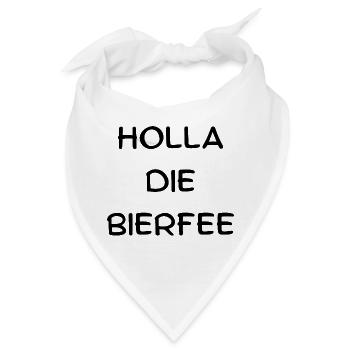 Partyspruch für Malle, Karneval ect. - Kostümidee - Bandana - Weiß - Vorne
