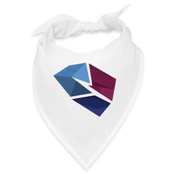 Blue flash - Bandana - Weiß - Vorne