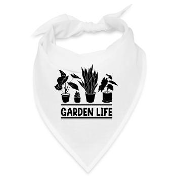 Garden Life Gardener Horticulturist Gardening Land - Bandana - Weiß - Vorne
