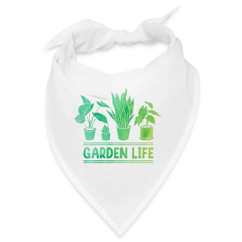 Garden Life Gardener Horticulturist Gardening Land - Bandana - Weiß - Vorne