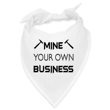 Bitcoin Trading Crypto Aktien - Bandana - Weiß - Vorne