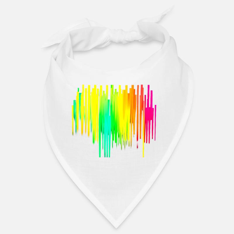 Rainbow gradient colorful cool retro trendy Art 2 Bandana
