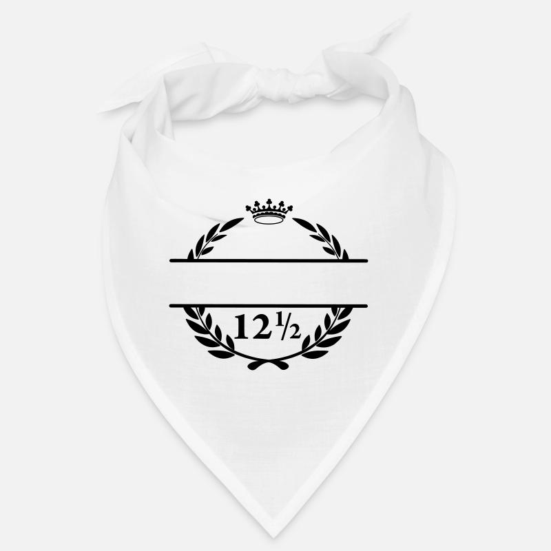 Bannière de nom Lauwerkrans avec le numéro 12 moitié Bandana