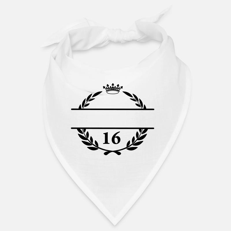 Bannière de nom Lauwerkrans avec le numéro 16 Bandana