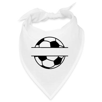 Fußball-Namensbanner - Bandana - Weiß - Vorne